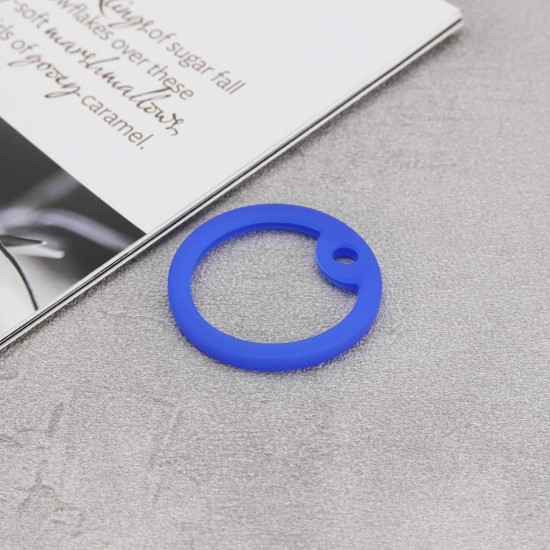 eMagTech Pack of 30 Dog Silicone Rings Name Plate Holder Protective Cover Round Shape ID Tag Protection Dog Collar Silicone Case Pet Accessories for Dogs Blue eMagTech Pack of 30 Dog Silicone Rings Name Plate Holder Protective Cover Round Shape ID Tag Protection Dog Collar Silicone Case Pet Accessories for Dogs Blue