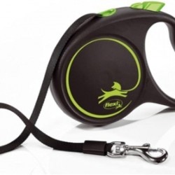 flexi 4000498034125 Roller Lead Design Black/Green L, Multi, Small