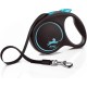 flexi® Black Design M Belt 5 m Black / Blue Roll Lead for Dogs up to 25 kg