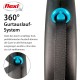 flexi® Black Design M Belt 5 m Black / Blue Roll Lead for Dogs up to 25 kg