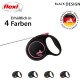 flexi® Black Design XS Rope 3 m Black/Pink Roll Lead for Dogs up to 8 kg