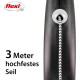flexi® Black Design XS Rope 3 m Black/Silver Roll Lead for Dogs up to 8 kg flexi® Black Design XS Rope 3 m Black/Silver Roll Lead for Dogs up to 8 kg
