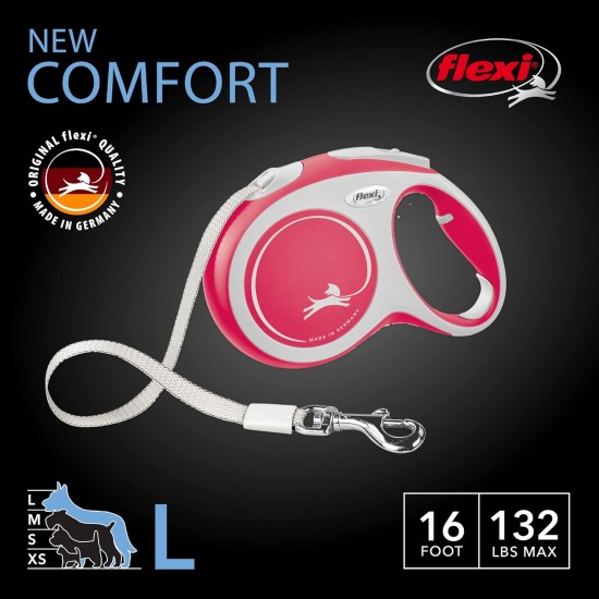 flexi CF30T5.250.R Retractable Dog Leash, Large, Red flexi CF30T5.250.R Retractable Dog Leash, Large, Red