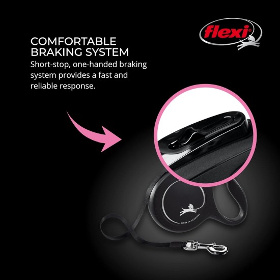 flexi CL10T5.250.S New Classic Tape Retractable Leash, Black, Small/16' flexi CL10T5.250.S New Classic Tape Retractable Leash, Black, Small/16'