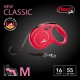 flexi CL2MT5.250.R New Classic Tape Retractable Leash, Red, Medium/16'