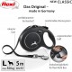 flexi Classic L Retractable Dog Lead, For Dogs Up To 50 kg, Black flexi Classic L Retractable Dog Lead, For Dogs Up To 50 kg, Black