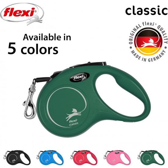 flexi Classic S 5 m Olive Green Roll Lead for Dogs up to 15 kg flexi Classic S 5 m Olive Green Roll Lead for Dogs up to 15 kg