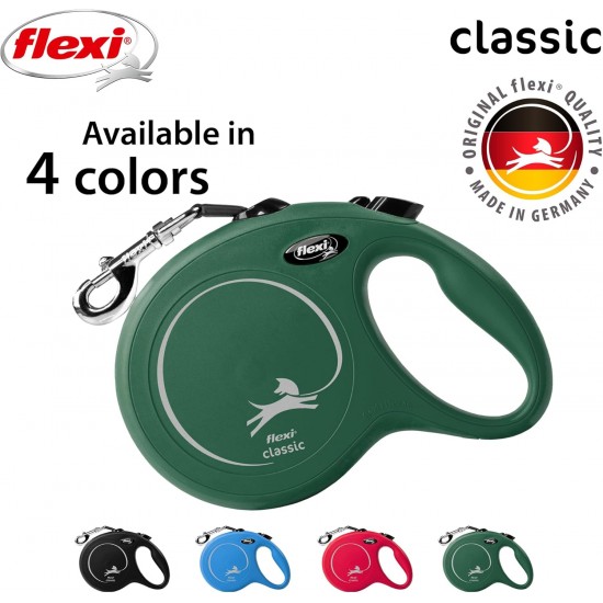 flexi Classic S 5 m Olive Green Roll Lead for Dogs up to 15 kg flexi Classic S 5 m Olive Green Roll Lead for Dogs up to 15 kg