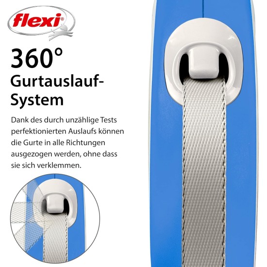 flexi® Comfort L Belt 5 m Blue Roll Lead for Dogs up to 60 kg flexi® Comfort L Belt 5 m Blue Roll Lead for Dogs up to 60 kg