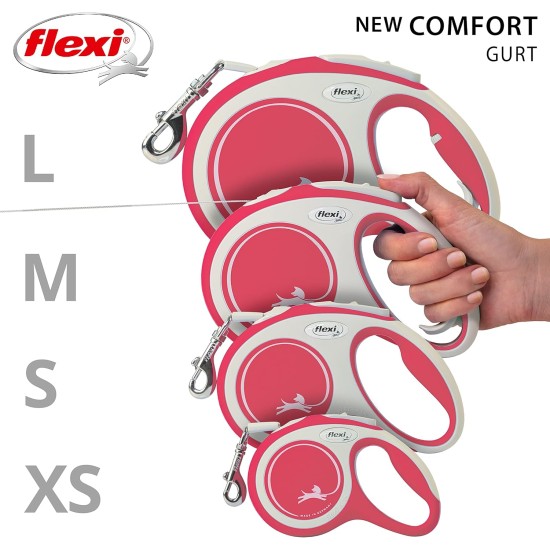 flexi® Comfort L Belt 8 m Red Roll Lead for Dogs up to 50 kg flexi® Comfort L Belt 8 m Red Roll Lead for Dogs up to 50 kg