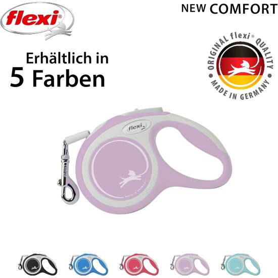 flexi® Comfort S Belt 5 m Pink Roll Lead for Dogs up to 15 kg flexi® Comfort S Belt 5 m Pink Roll Lead for Dogs up to 15 kg