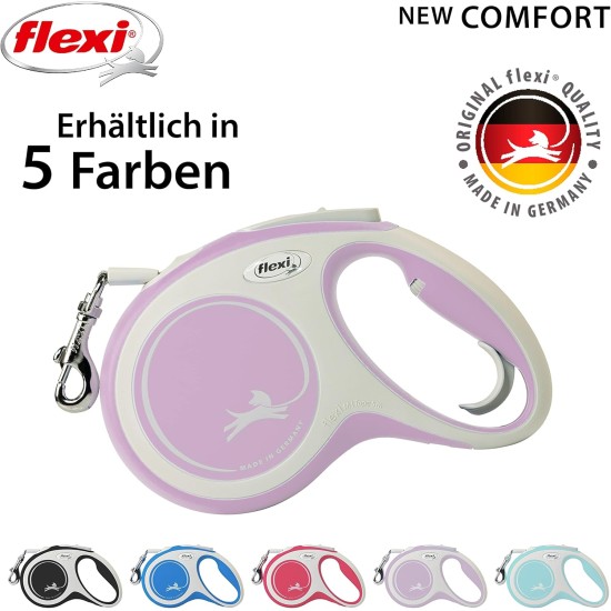 flexi® Comfort S Belt 5 m Pink Roll Lead for Dogs up to 15 kg flexi® Comfort S Belt 5 m Pink Roll Lead for Dogs up to 15 kg