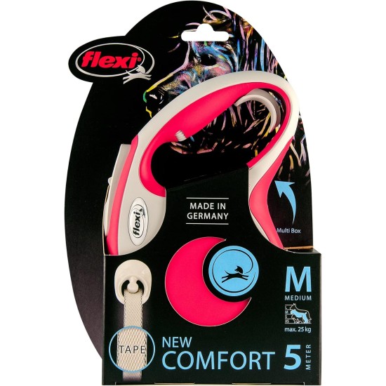 flexi® Comfort S Belt 5 m Pink Roll Lead for Dogs up to 15 kg flexi® Comfort S Belt 5 m Pink Roll Lead for Dogs up to 15 kg