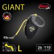flexi Giant L Retractable Dog Leash (Tape), Large, Black/Neon flexi Giant L Retractable Dog Leash (Tape), Large, Black/Neon