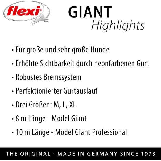 flexi Giant L harness 8 m for dogs up to 50 kg flexi Giant L harness 8 m for dogs up to 50 kg
