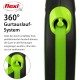 flexi® Neon M Strap 5 m Black Neon Green Strap Reflective Side Panel Roll Lead for Dogs up to 25 kg