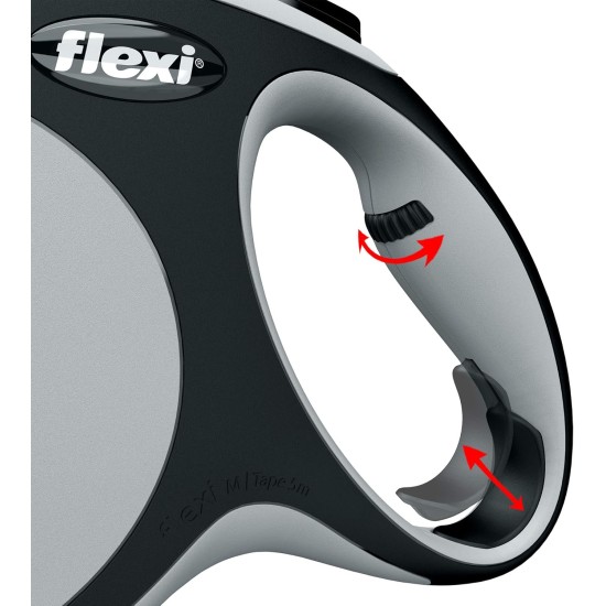 flexi® Neon M Strap 5 m Black Neon Pink Strap Reflective Side Panel Roll Lead for Dogs up to 25 kg flexi® Neon M Strap 5 m Black Neon Pink Strap Reflective Side Panel Roll Lead for Dogs up to 25 kg