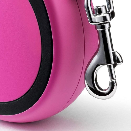 flexi® Neon M Strap 5 m Black Neon Pink Strap Reflective Side Panel Roll Lead for Dogs up to 25 kg flexi® Neon M Strap 5 m Black Neon Pink Strap Reflective Side Panel Roll Lead for Dogs up to 25 kg