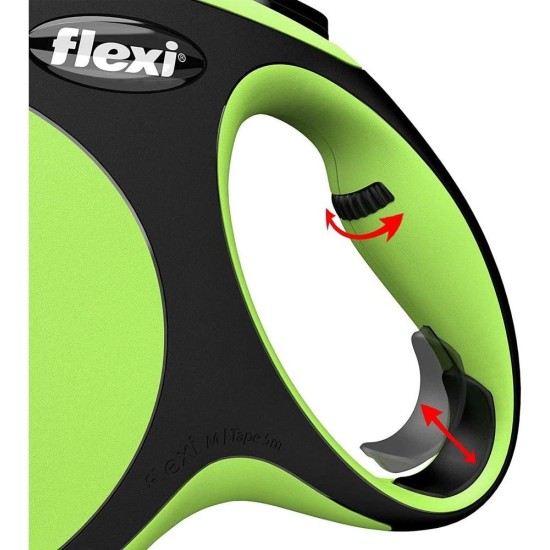 flexi® Neon M Strap 5 m Black Neon Pink Strap Reflective Side Panel Roll Lead for Dogs up to 25 kg flexi® Neon M Strap 5 m Black Neon Pink Strap Reflective Side Panel Roll Lead for Dogs up to 25 kg