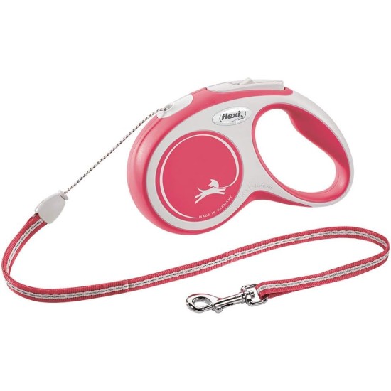 flexi® Neon M Strap 5 m Black Neon Pink Strap Reflective Side Panel Roll Lead for Dogs up to 25 kg flexi® Neon M Strap 5 m Black Neon Pink Strap Reflective Side Panel Roll Lead for Dogs up to 25 kg