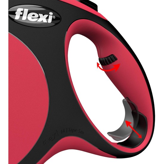 flexi® Neon M Strap 5 m Black Neon Pink Strap Reflective Side Panel Roll Lead for Dogs up to 25 kg flexi® Neon M Strap 5 m Black Neon Pink Strap Reflective Side Panel Roll Lead for Dogs up to 25 kg