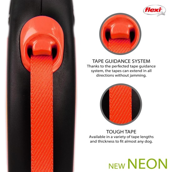 flexi Neon Neon Orange Strap 5 m flexi Neon Neon Orange Strap 5 m