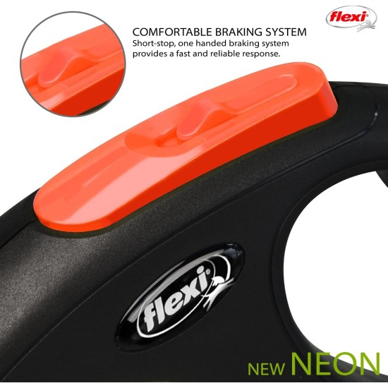 flexi Neon Neon Orange Strap 5 m flexi Neon Neon Orange Strap 5 m
