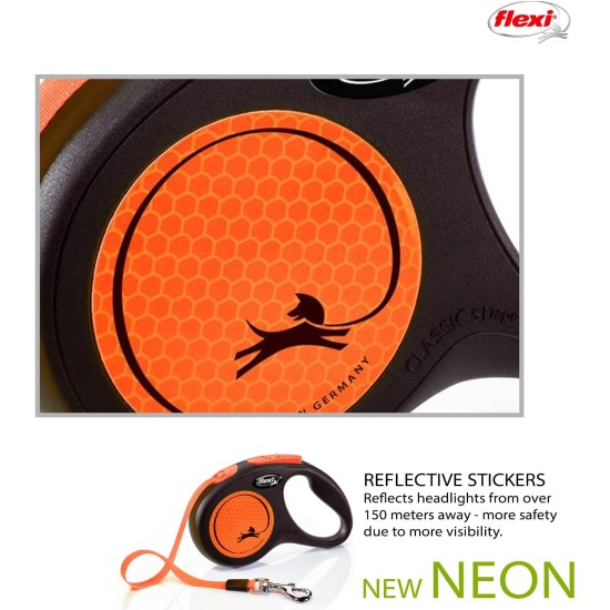 flexi Neon Neon Orange Strap 5 m flexi Neon Neon Orange Strap 5 m