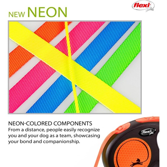 flexi Neon Neon Orange Strap 5 m flexi Neon Neon Orange Strap 5 m