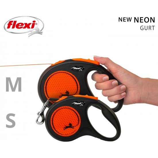 flexi Neon Neon Orange Strap 5 m flexi Neon Neon Orange Strap 5 m
