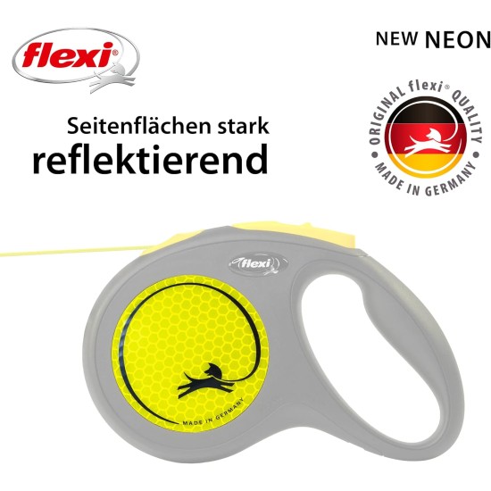 flexi Neon Retractable Dog Lead - 5 m (Large), s flexi Neon Retractable Dog Lead - 5 m (Large), s