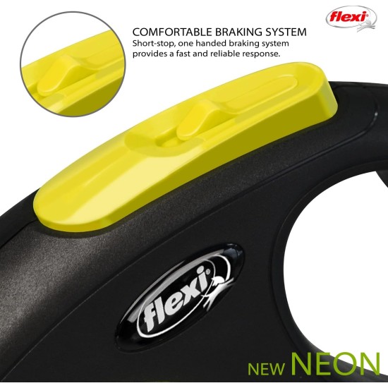 flexi Neon Retractable Dog Lead - 5 m (Large), s flexi Neon Retractable Dog Lead - 5 m (Large), s