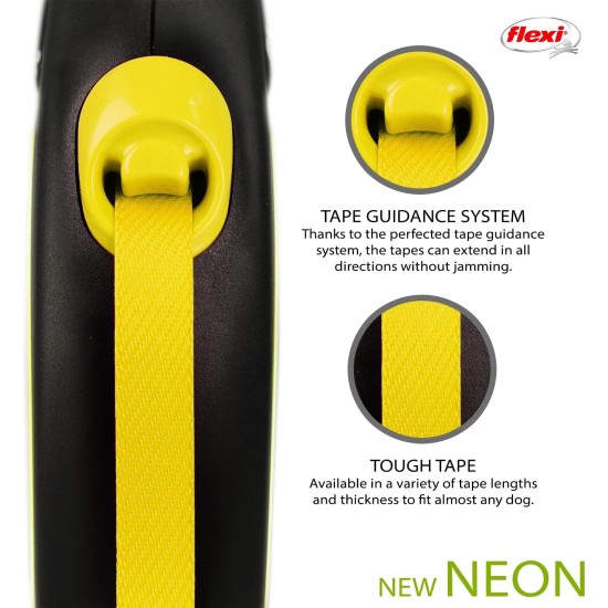 flexi Neon Retractable Dog Lead - 5 m (Large), s flexi Neon Retractable Dog Lead - 5 m (Large), s