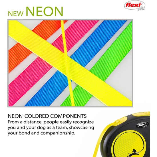 flexi Neon Retractable Dog Lead - 5 m (Large), s flexi Neon Retractable Dog Lead - 5 m (Large), s