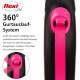 flexi® Neon S Strap 5 m Black Neon Pink Strap Reflective Side Panel Roll Lead for Dogs up to 15 kg