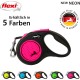 flexi® Neon S Strap 5 m Black Neon Pink Strap Reflective Side Panel Roll Lead for Dogs up to 15 kg
