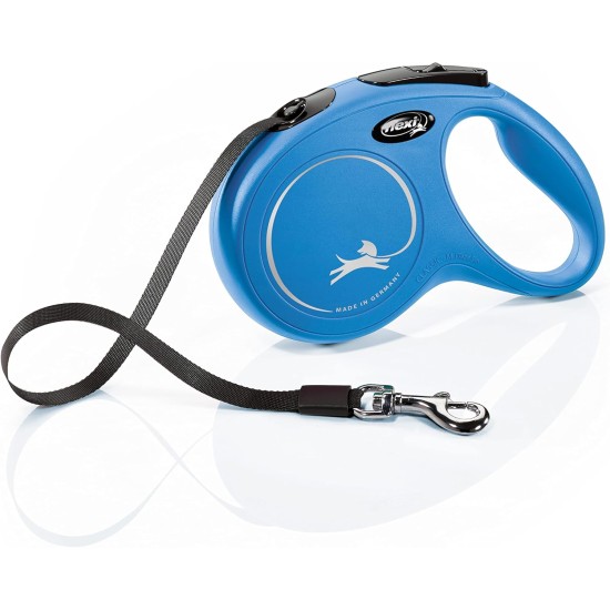 flexi New Classic M Lead For Dogs Up To 25 kg, 5 m, Blue flexi New Classic M Lead For Dogs Up To 25 kg, 5 m, Blue
