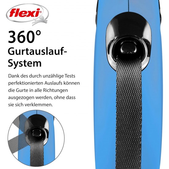flexi New Classic S, 8 m Roller Leash, Blue, for Dogs up to 12 kg flexi New Classic S, 8 m Roller Leash, Blue, for Dogs up to 12 kg