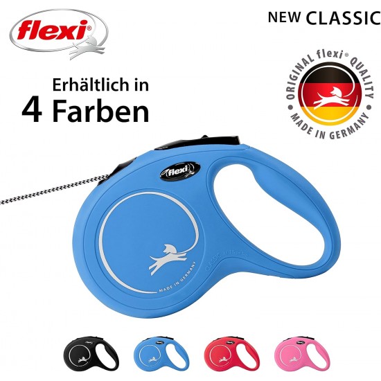 flexi New Classic S, 8 m Roller Leash, Blue, for Dogs up to 12 kg flexi New Classic S, 8 m Roller Leash, Blue, for Dogs up to 12 kg