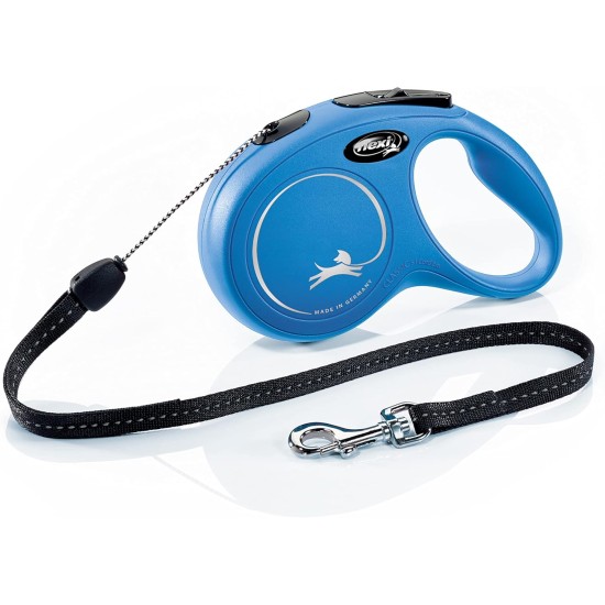 flexi New Classic S, 8 m Roller Leash, Blue, for Dogs up to 12 kg flexi New Classic S, 8 m Roller Leash, Blue, for Dogs up to 12 kg