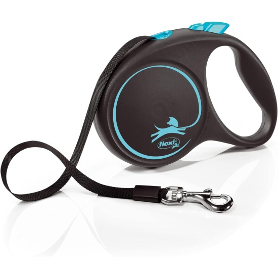 flexi Roller Lead Design - Black/Blue, Large flexi Roller Lead Design - Black/Blue, Large