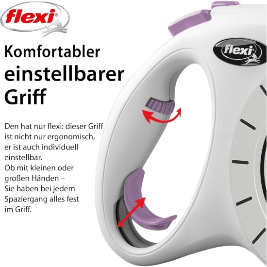 flexi® Select Strap 7 m Black Adjustable between 0-7 m for Dogs up to 25 kg flexi® Select Strap 7 m Black Adjustable between 0-7 m for Dogs up to 25 kg