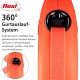 flexi Xtreme L Strap 8 m Black, Extremely Bite-Resistant Orange Strap, Extra Robust Roll Lead for Dogs up to 55 kg flexi Xtreme L Strap 8 m Black, Extremely Bite-Resistant Orange Strap, Extra Robust Roll Lead for Dogs up to 55 kg