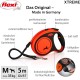 flexi® Xtreme M Belt 5 m Black Extremely Bite-Resistant Orange Belt Extra Robust Roll Lead for Dogs up to 35 kg flexi® Xtreme M Belt 5 m Black Extremely Bite-Resistant Orange Belt Extra Robust Roll Lead for Dogs up to 35 kg