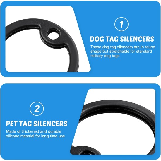 iplusmile Pack of 8 Dog Shield Covers Round Military Dog ID Tag Rubber for Military Dog Brand Silicone Dogtag Sound Player (Black) iplusmile Pack of 8 Dog Shield Covers Round Military Dog ID Tag Rubber for Military Dog Brand Silicone Dogtag Sound Player (Black)