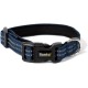 lionto Durable Nylon Dog Collar, Extra Small, Soft Padded Collar for Dogs, 360° Reflective & Click Closure, Metal Ring & Adjustment by Continuous Slider, Beige