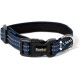 lionto Durable Nylon Dog Collar, Extra Small, Soft Padded Collar for Dogs, 360° Reflective & Click Closure, Metal Ring & Adjustment by Continuous Slider, Beige