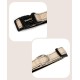 lionto Durable Nylon Dog Collar, Extra Small, Soft Padded Collar for Dogs, 360° Reflective & Click Closure, Metal Ring & Adjustment by Continuous Slider, Beige