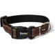 lionto Durable Nylon Dog Collar, Extra Small, Soft Padded Collar for Dogs, 360° Reflective & Click Closure, Metal Ring & Adjustment by Continuous Slider, Beige