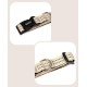 lionto Durable Nylon Dog Collar, Extra Small, Soft Padded Collar for Dogs, 360° Reflective & Click Closure, Metal Ring & Adjustment by Continuous Slider, Beige